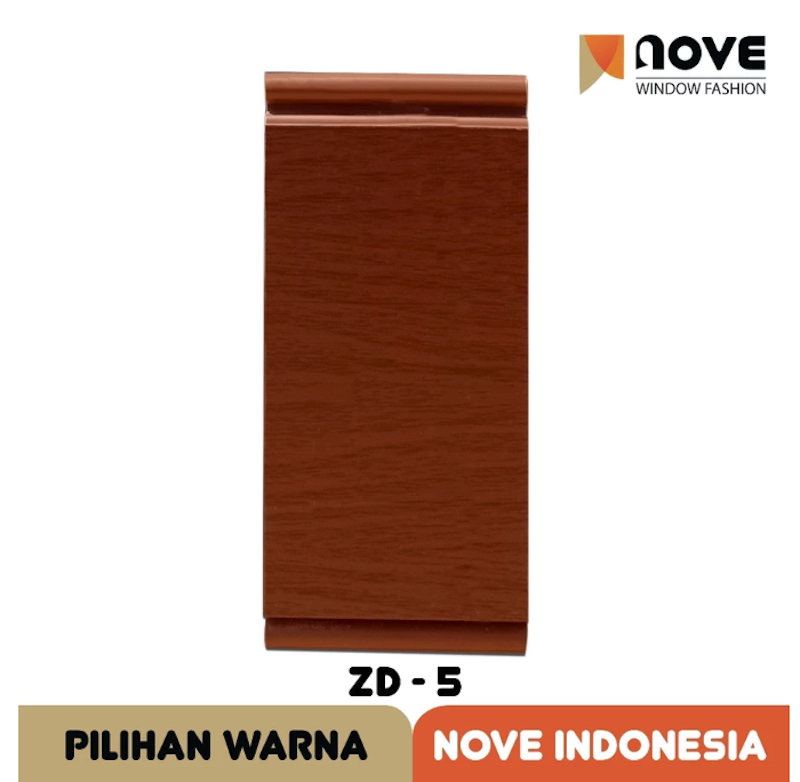 Nove PVC Folding Door Motif Kayu Custom 5