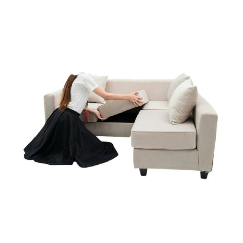 Yohana Sofa Delvin L Sudut 3 dan 2 Dudukan Minimalis 1