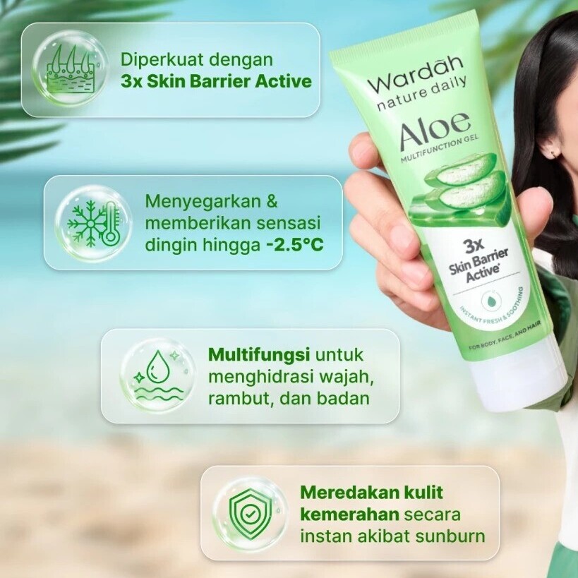 Paragon Technology and Innovation Wardah Nature Daily Aloe Multifunction Gel 