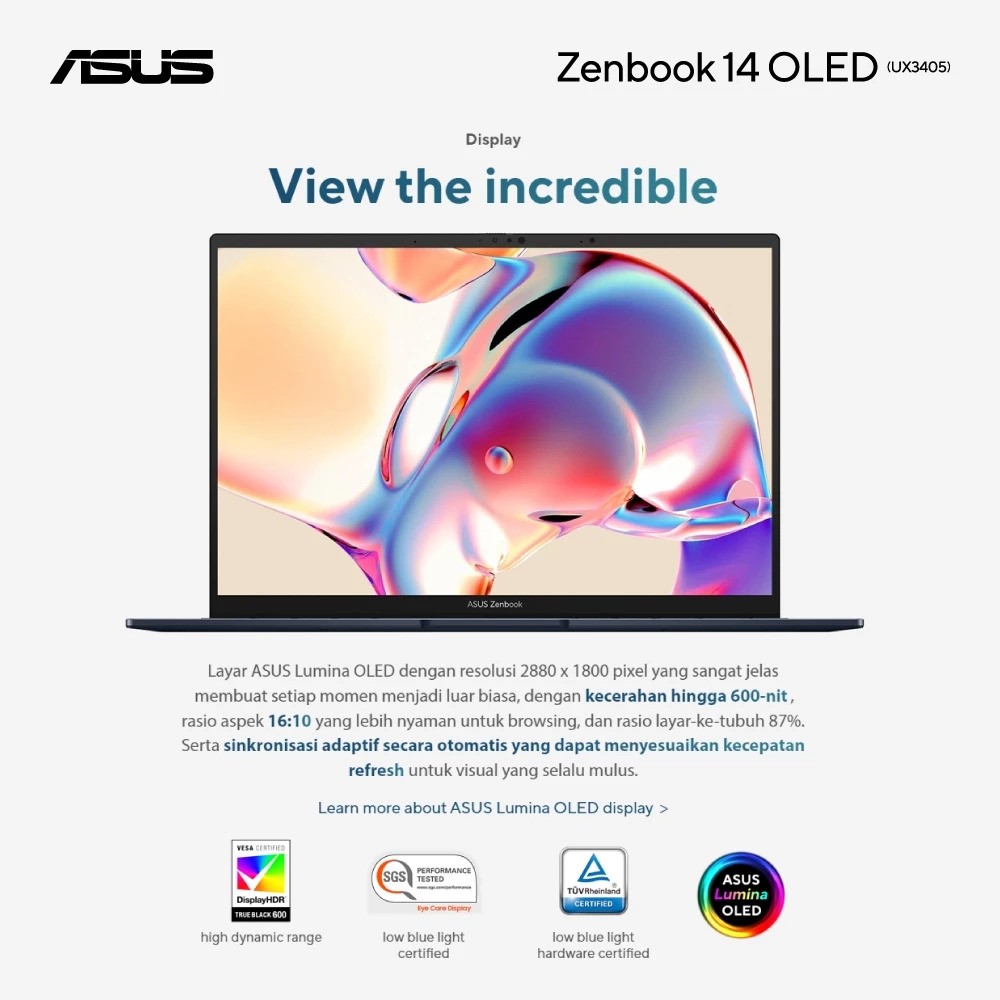 ASUSTeK Computer ASUS Zenbook 14 OLED  UX3405CA