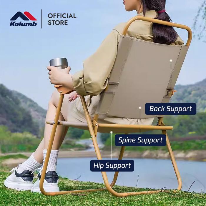  Kolumb Portable Outdoor Foldable Chair Carbon Steel YDF2020