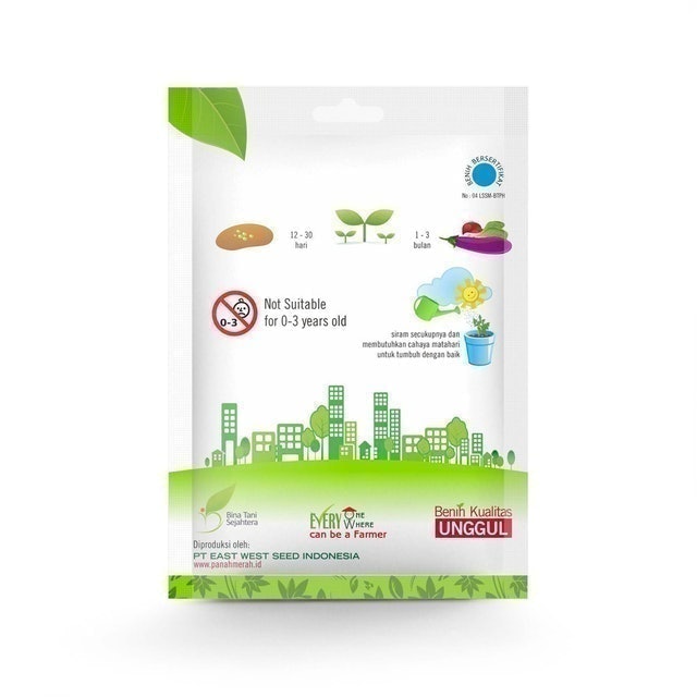 East West Seed Cap Panah Merah - Benih Kangkung Bangkok LP1 