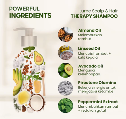 Inti Pesona Lestari Lume Scalp & Hair Therapy Shampoo