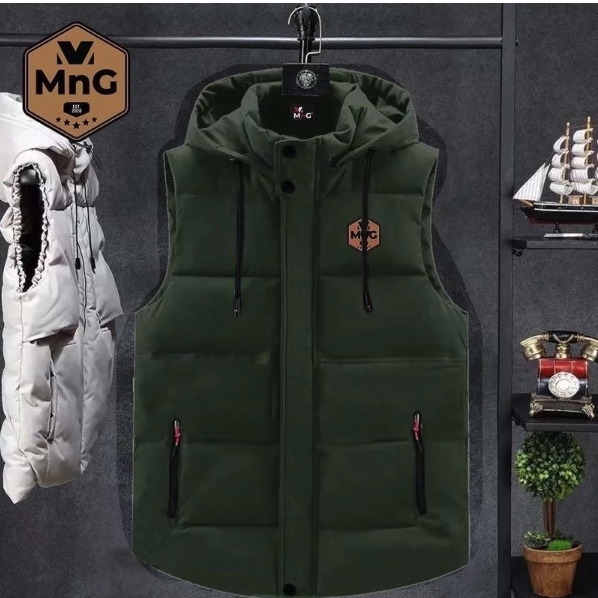 MnG MnG Rompi Vest Pria Dewasa Polos Waterproof Windproof