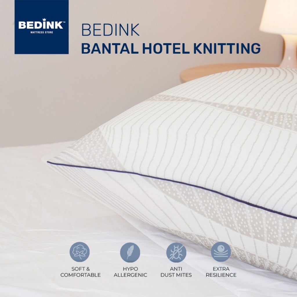 Bedink® Bantal Hotel Hollow Silicon Knitting 4