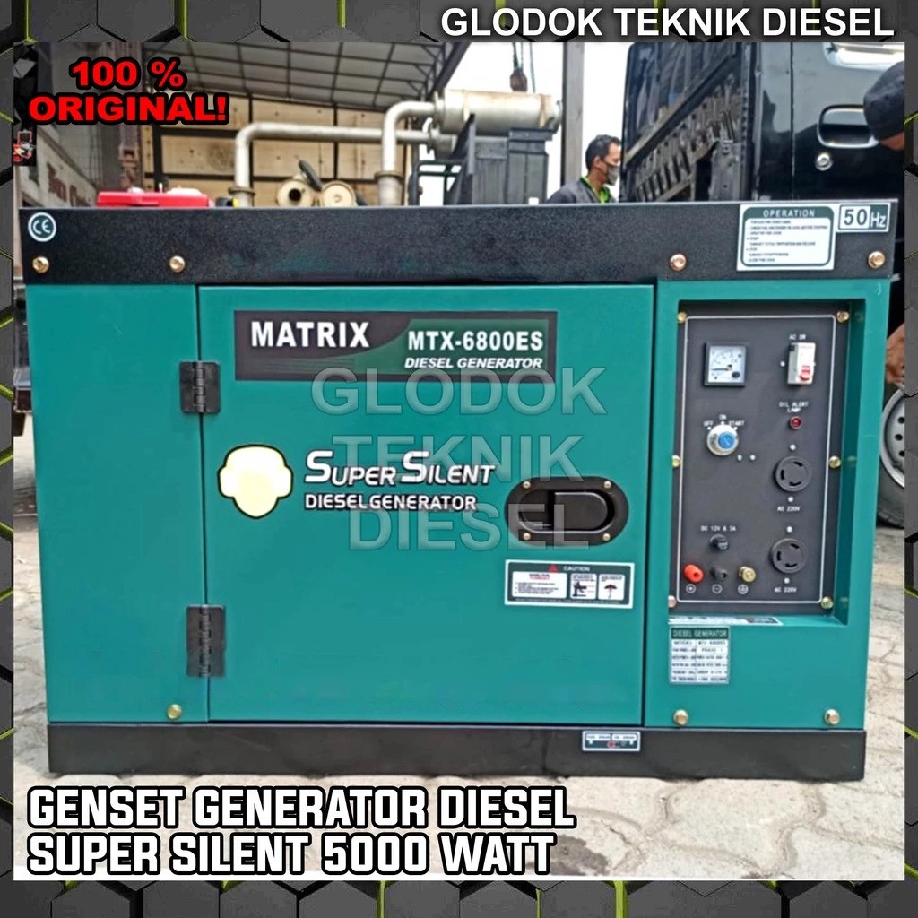 Matrix Super Silent Diesel Generator MTX-6800ES
