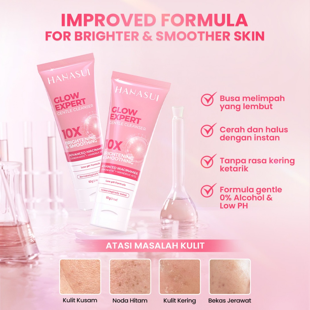 Eka Jaya Internasional Hanasui Glow Expert Gentle Cleanser