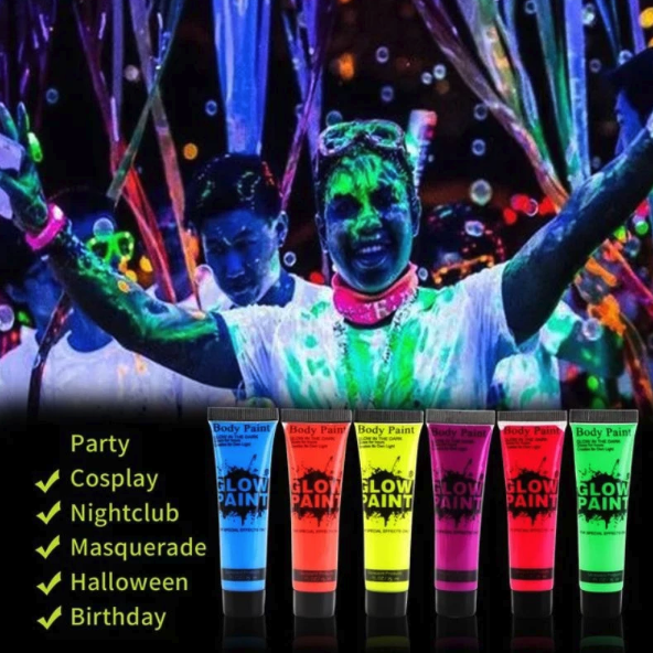  Paint Glow Body Paint Orange