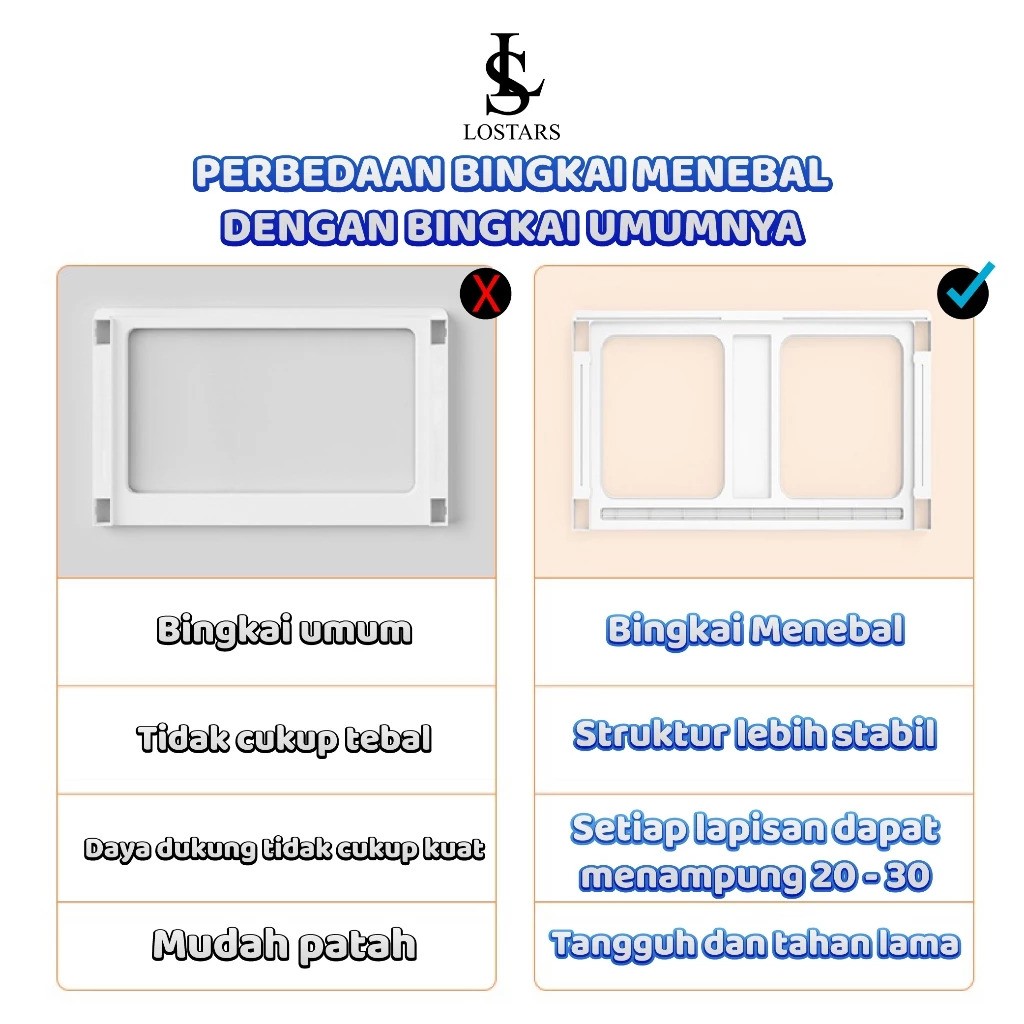  Lostars Lemari Plastik 7 Susun
