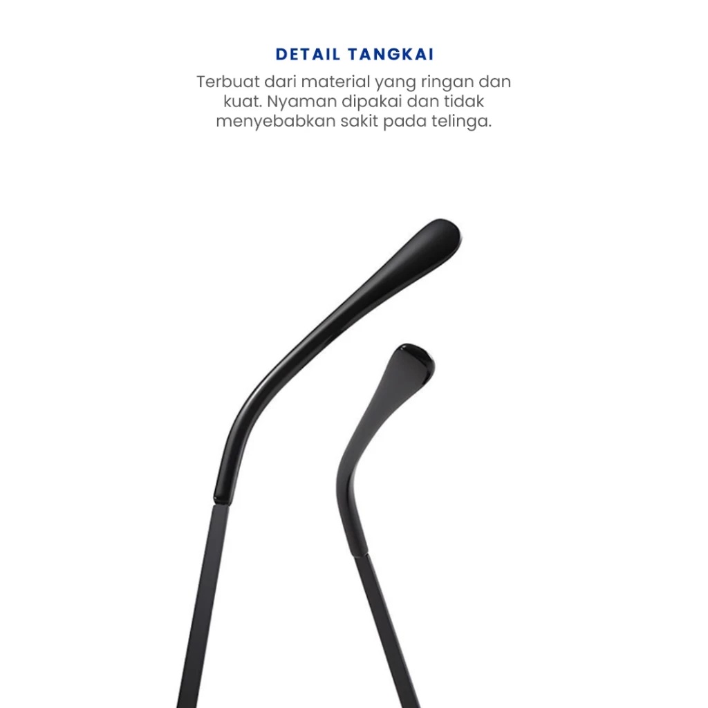 Eyekan Kacamata Oval Hitam 4