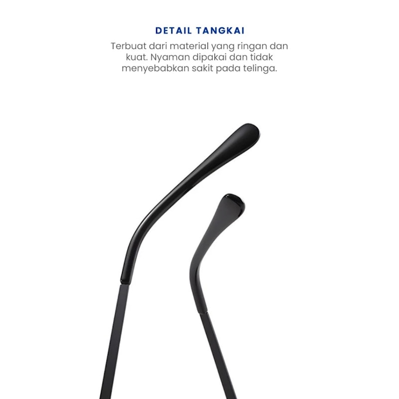Eyekan Kacamata Oval Hitam 4