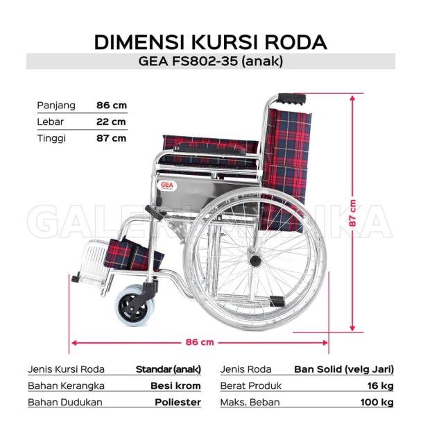 GEA Medical GEA Children Wheelchair FS802-35