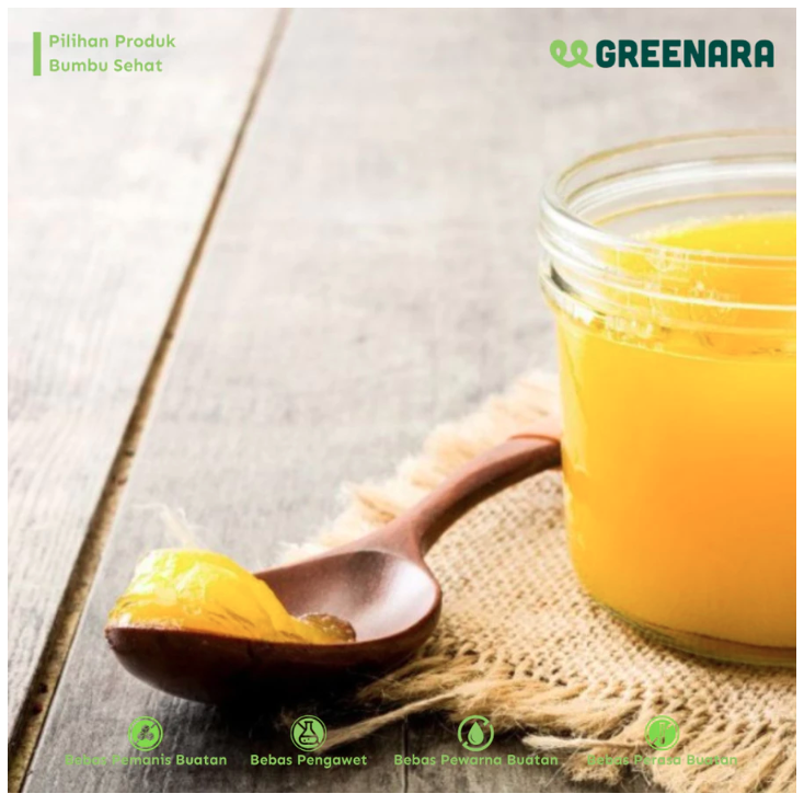 Hijau Tumbuh Bersama Greenara Ghee Grass Fed Clarified Butter 