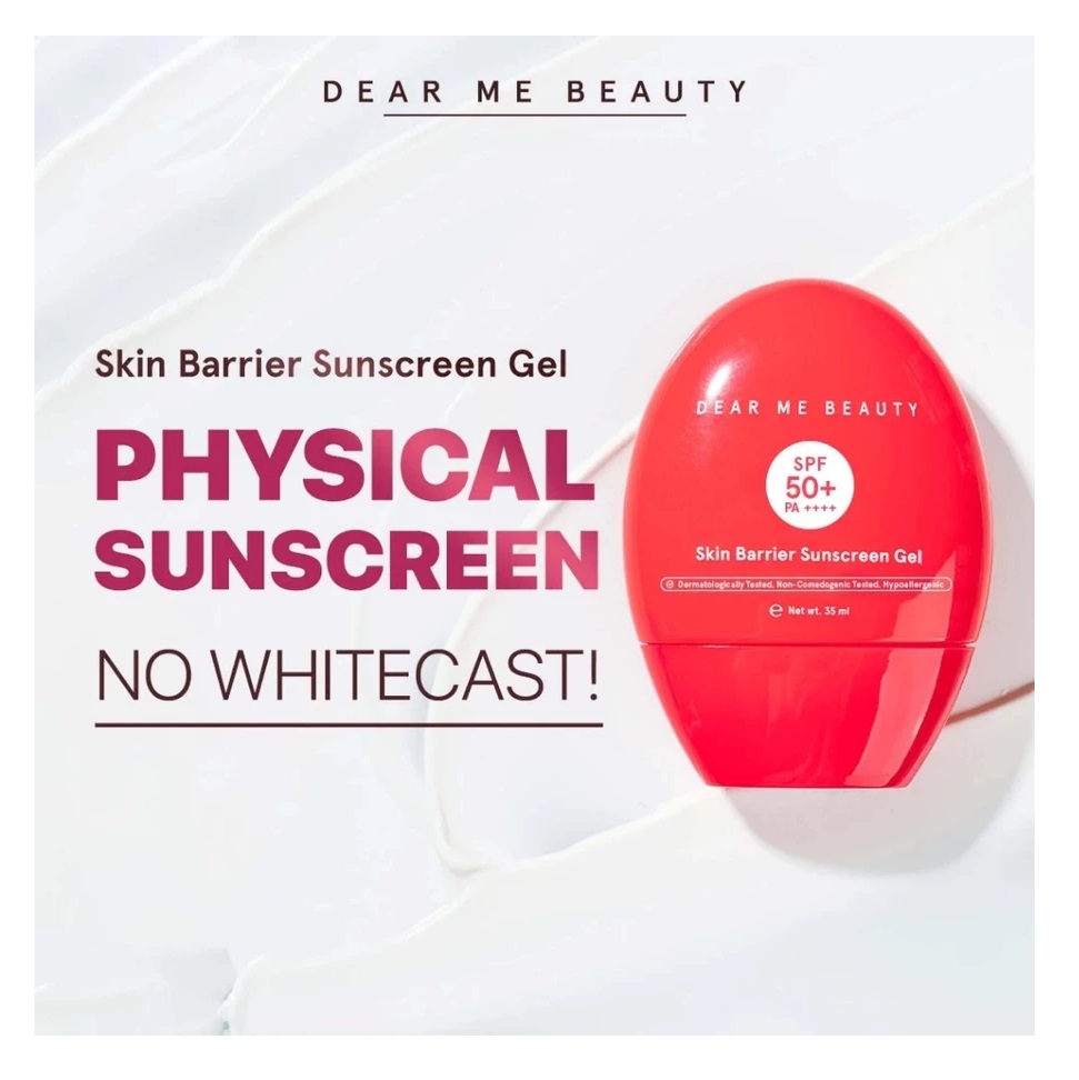 Garland Cantik Indonesia Dear Me Beauty Skin Barrier Physical Sunscreen SPF 50 PA++++