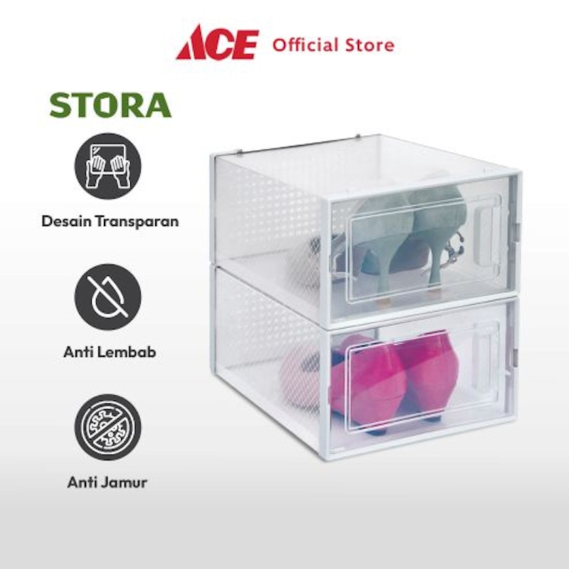 Stora Set 2 Pcs Kotak Sepatu Wanita 3