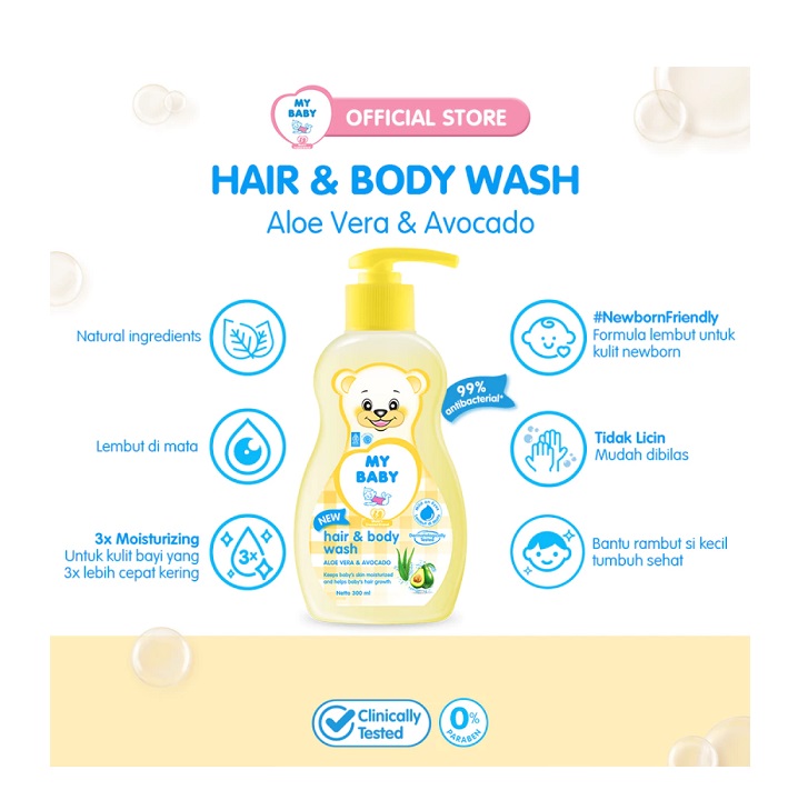 Tempo Scan Pacific MY BABY Hair & Body Wash Fresh & Moist