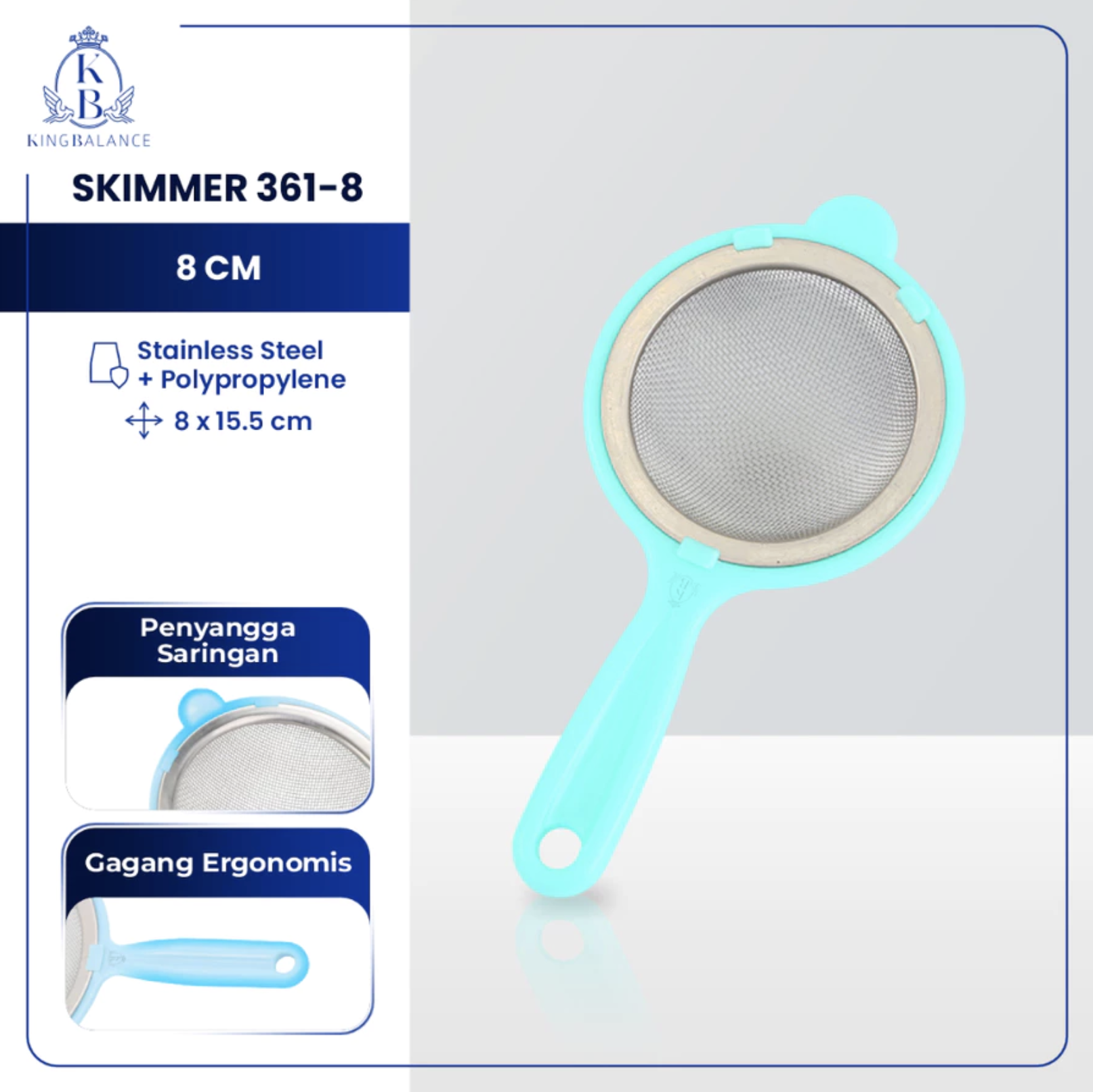King Balance Stainless King Balance Saringan Ceko Skimmer 361 8 cm