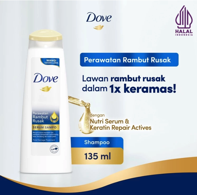 Dove Serum Sampo Perawatan Rambut Rusak