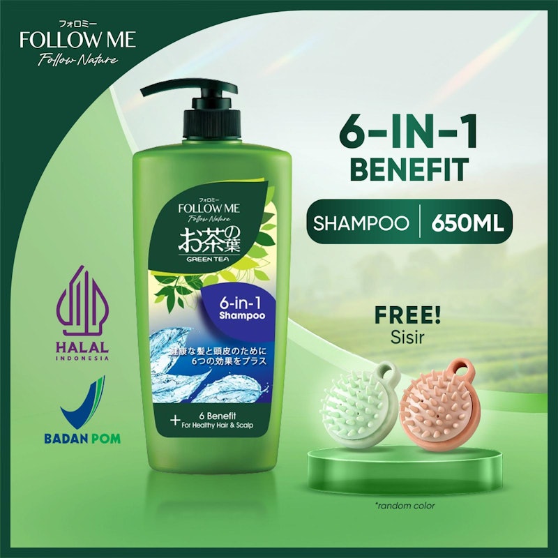 Follow Me Green Tea 6 in 1 Shampoo 5