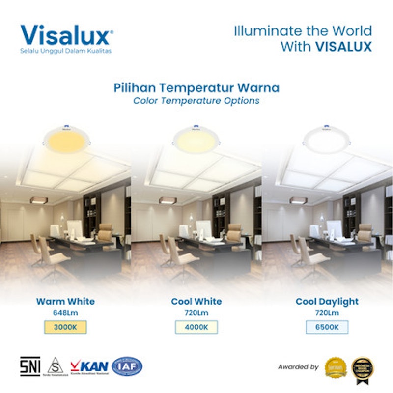 Visalux Tetra LED Panel Light Daylight Square 5