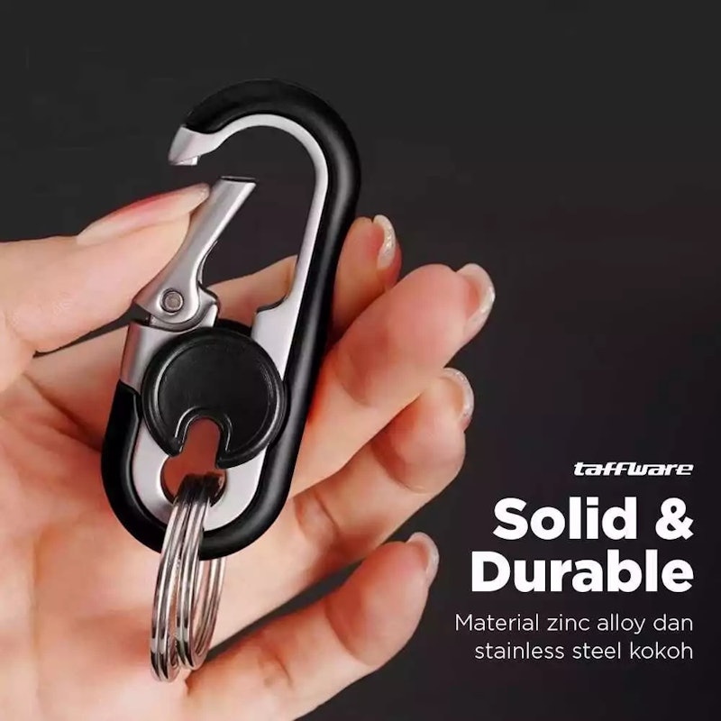 Taffware Gantungan Kunci Mobil Metal Keychain Clip 2