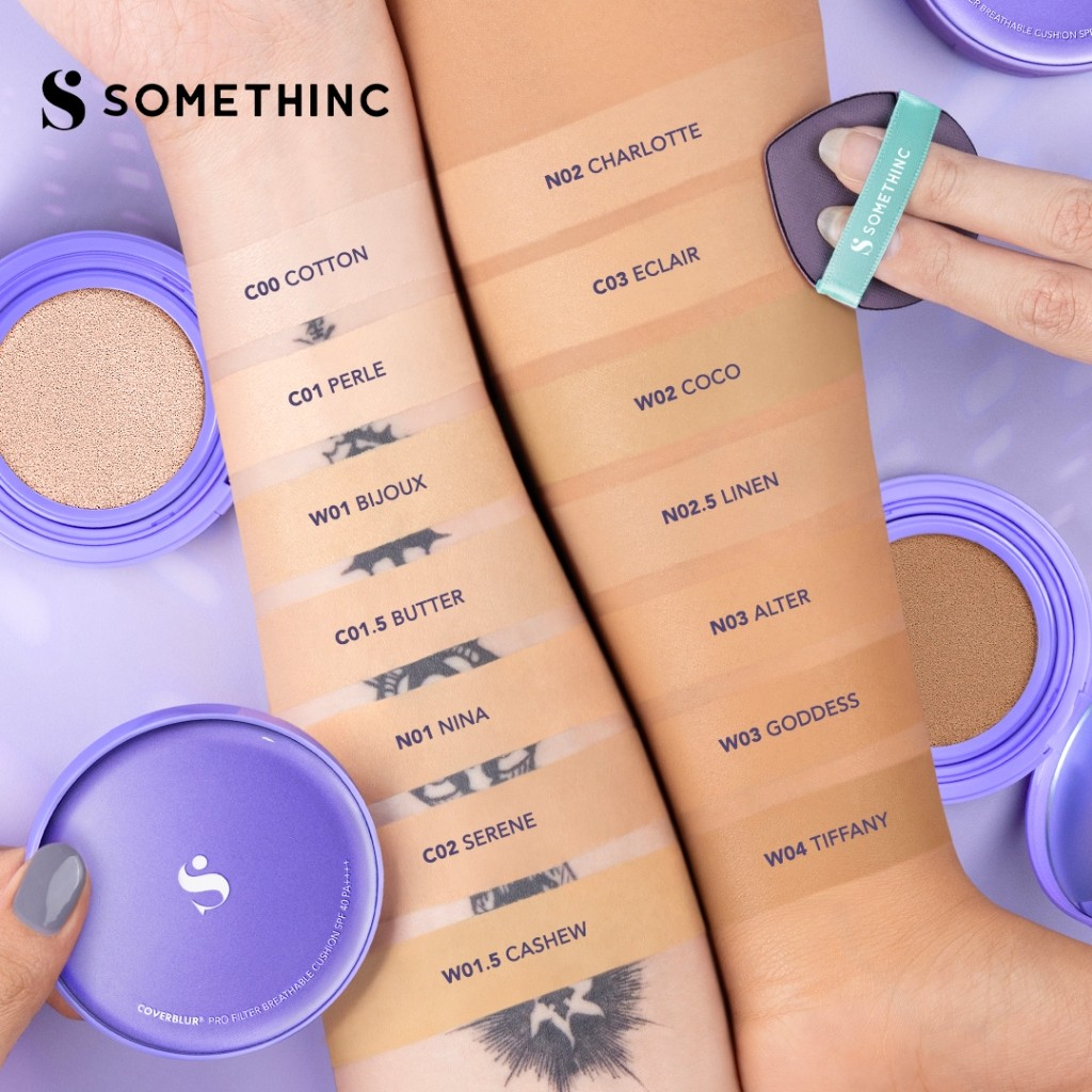 Royal Pesona Indonesia SOMETHINC CoverBlur Pro Filter Breathable Cushion C01.5 Butter