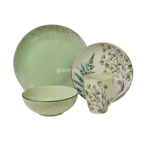 Sango Set Peralatan Makan Maidenhair (Isi 4)
