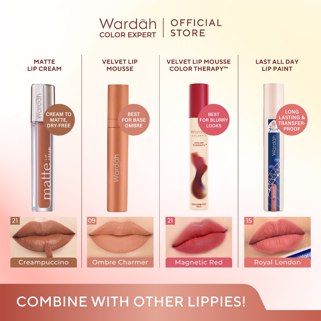 Paragon Technology and Innovation Wardah Colorfit Velvet Matte Lip Mousse Color Therapy - 17 Beyond Sunset