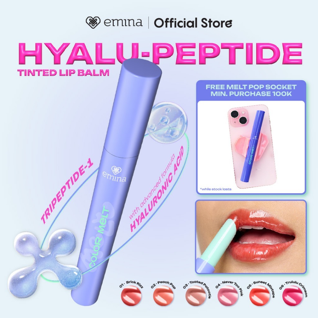 Paragon Technology and Innovation Emina Hyalu-Peptide Tinted Lip Balm