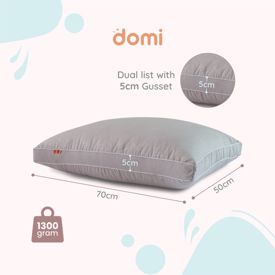 Quantum Tosan Internasional Domi Microfiber Pillow Grey