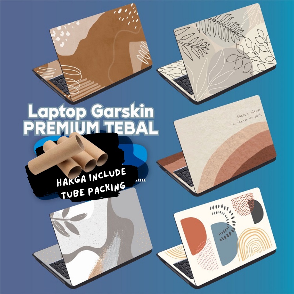 Stiker Laptop Garskin Laptop Anti Gores Memphis Brown Nude