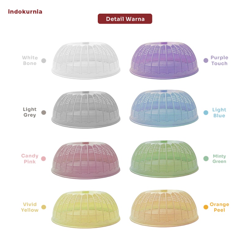 Indokurnia Tudung Saji Casual Pastel 3