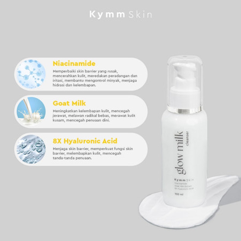 Kymm Skin Glow Milk Cleanser 5