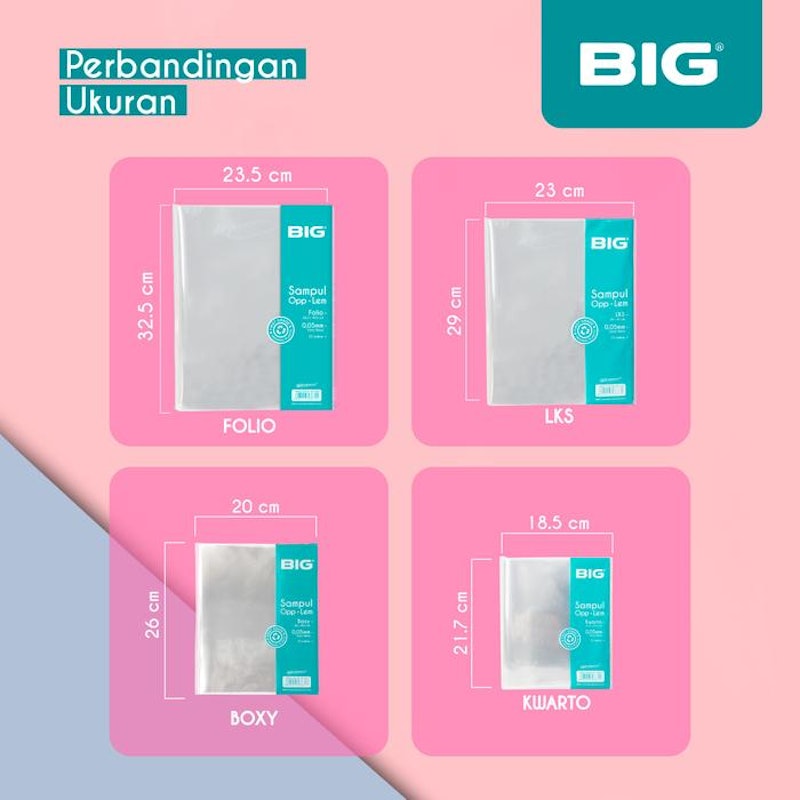 BIG Sampul Buku Plastik 4