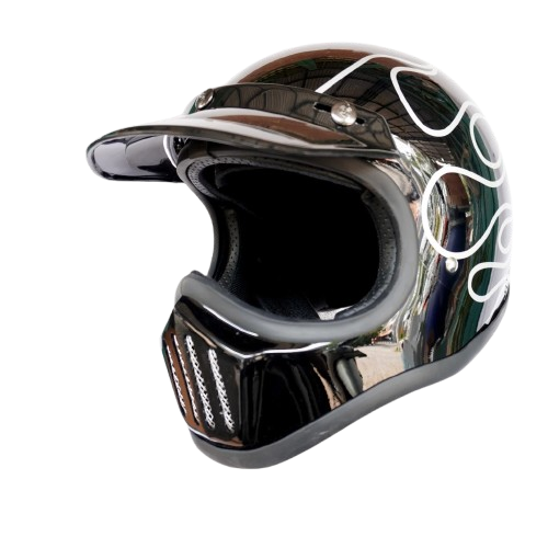 SOJI Helm Cakil Slim Full Face Black Justin LH 1