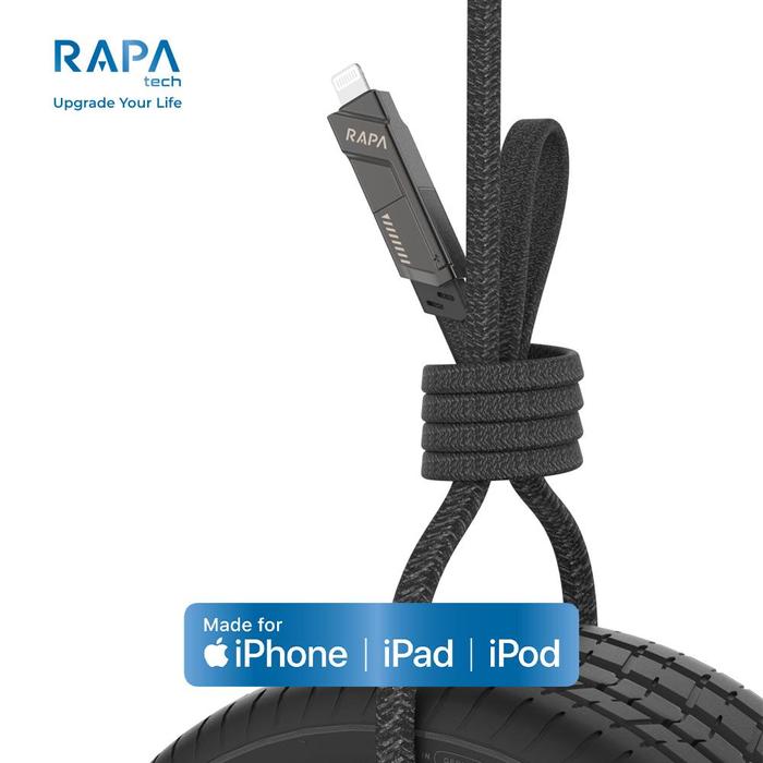 Satu Bisnis Indonesia RAPA Tech LINE MAX PRO 4in1 Apple MFI Certified Cable DC5054
