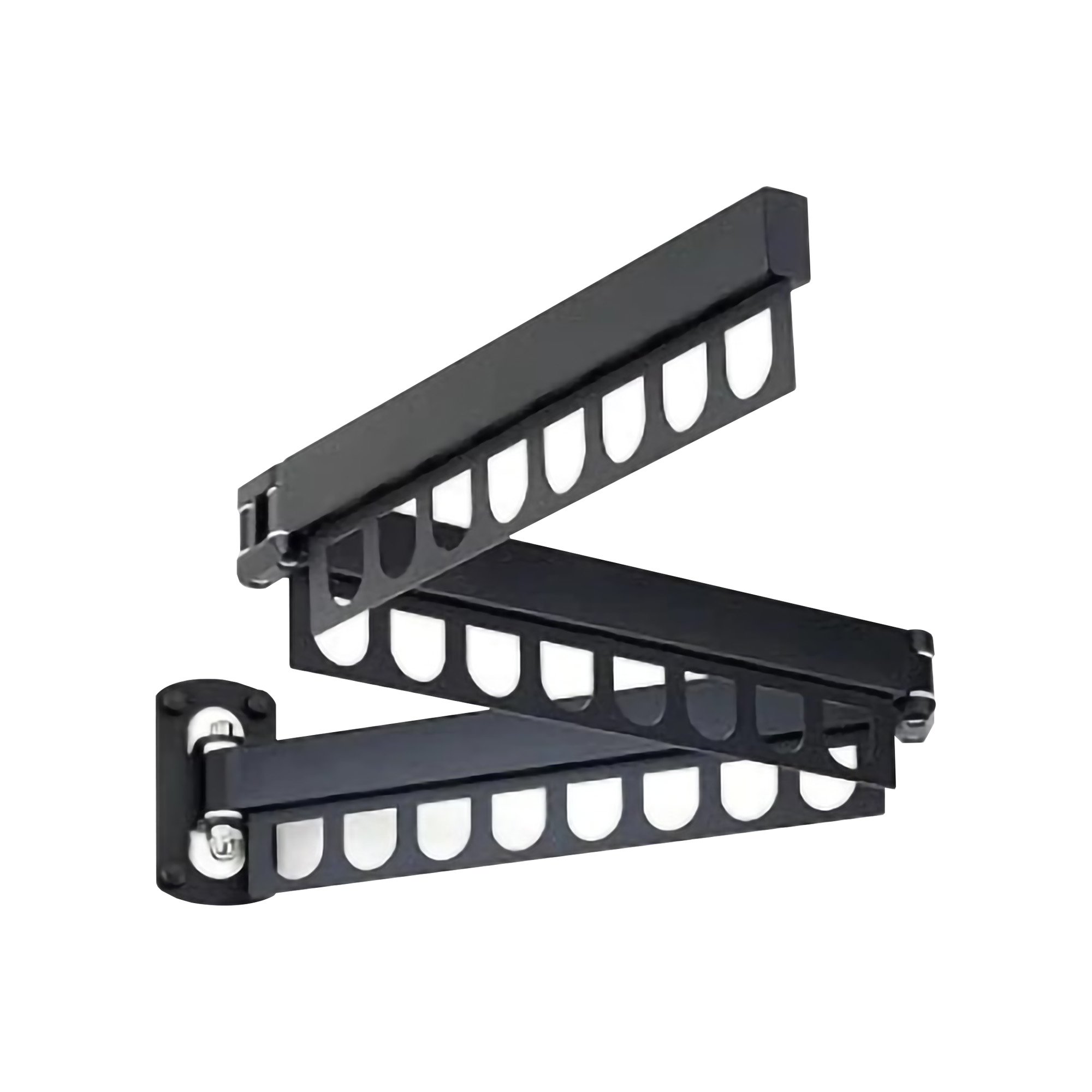 Barito Indo Jemuran Baju Lipat Hitam 3 Baris