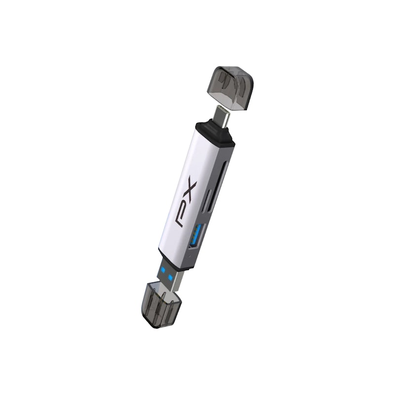 PX Card Reader Micro SD Card High Speed Type C OTG 2in1 1