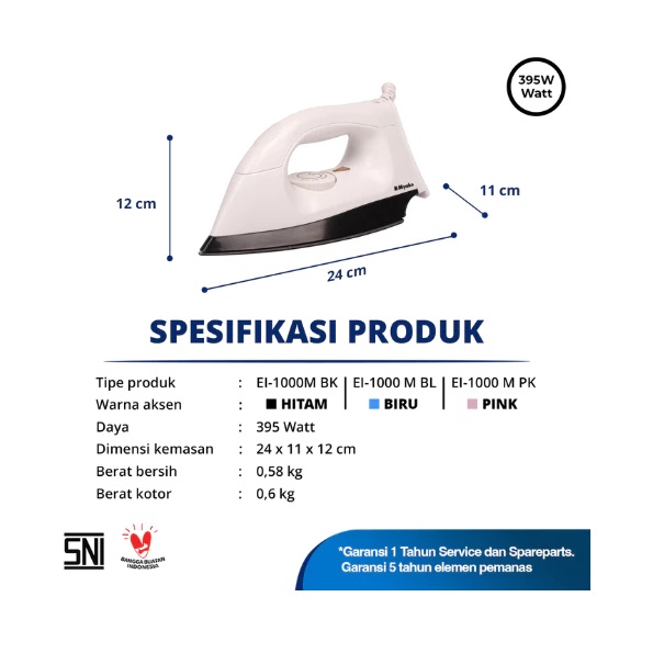 Kencana Gemilang Miyako Setrika   EI1000MPK