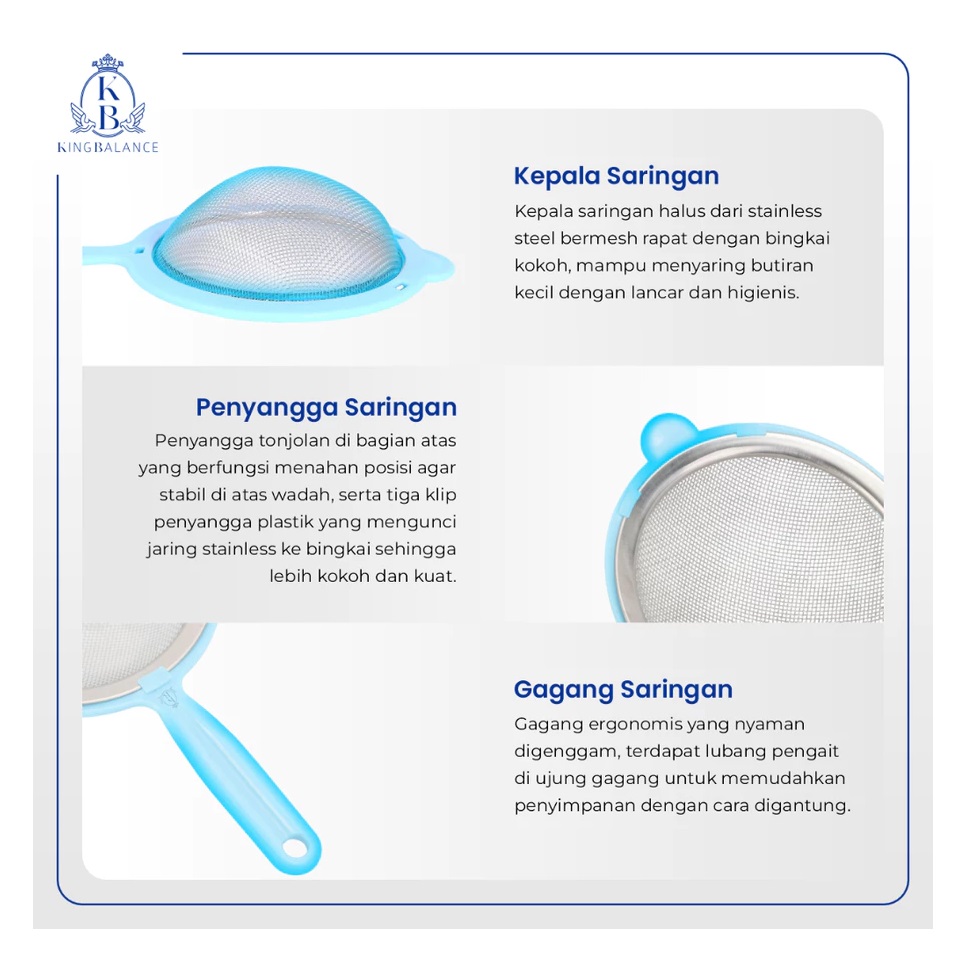 King Balance Stainless King Balance Saringan Ceko Skimmer 361 8 cm