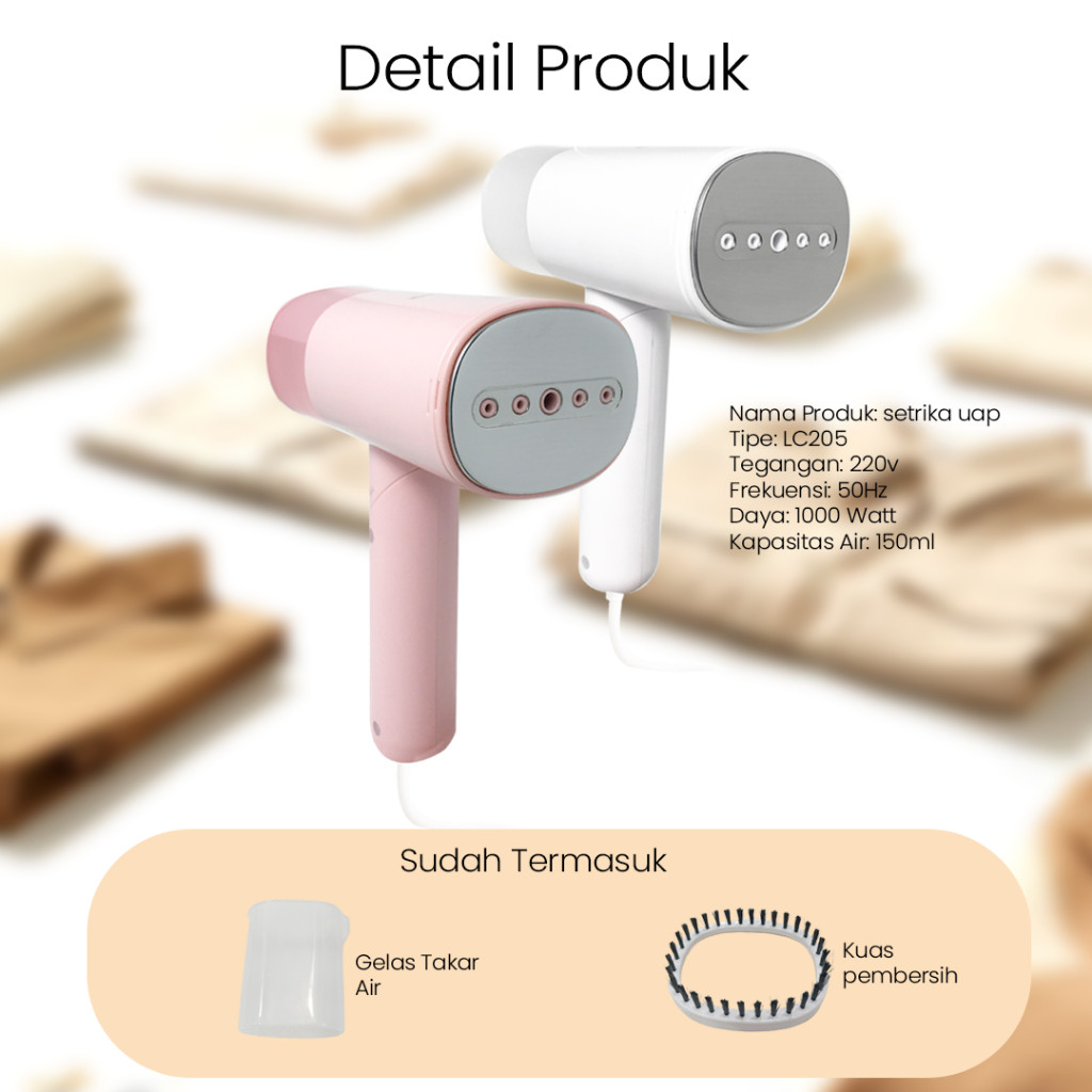 Dorahomi Indonesia Dorahomi Setrika Uap Portable LC-205