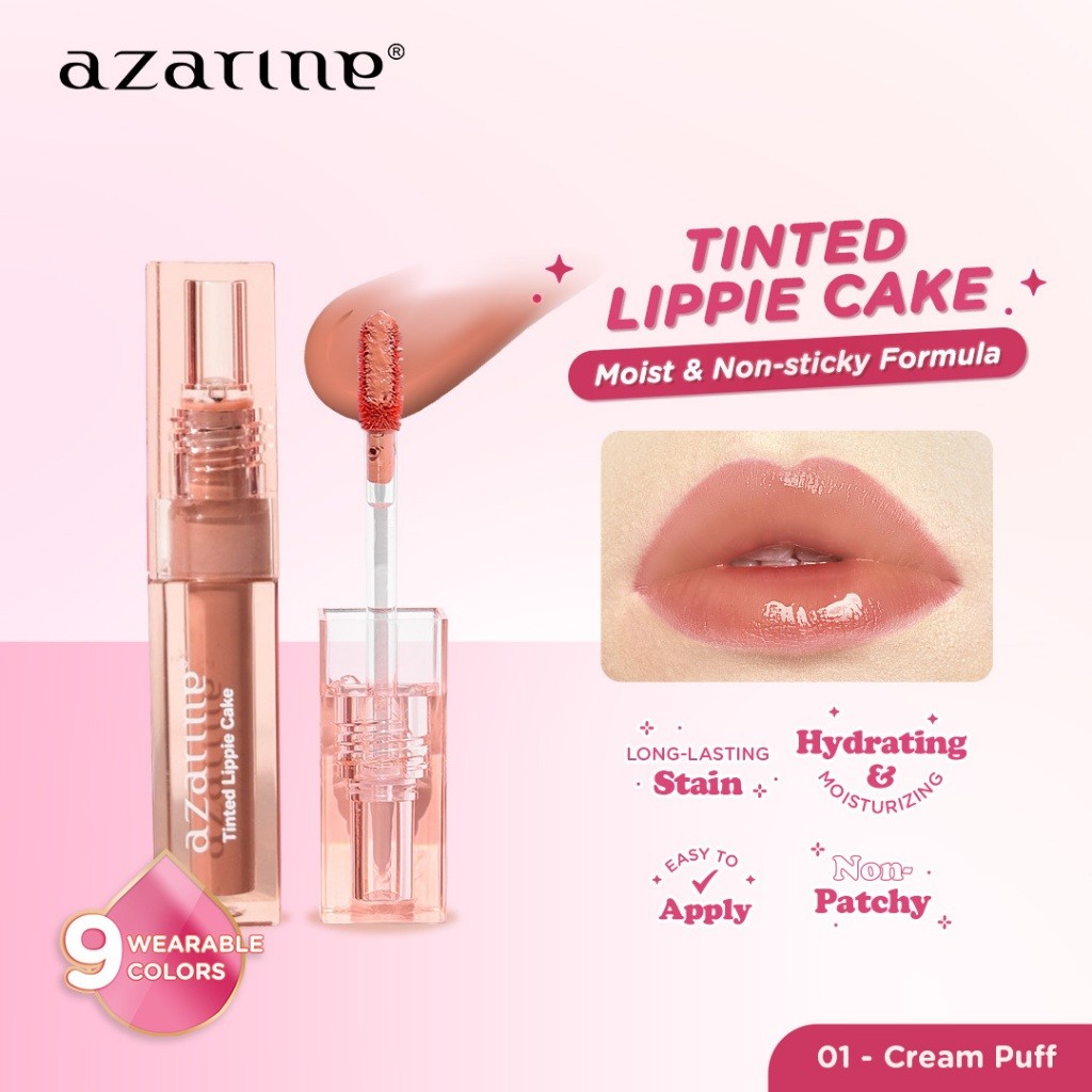 Wahana Kosmetika Indonesia Azarine® Tinted Lippie Cake 01 Cream Puff