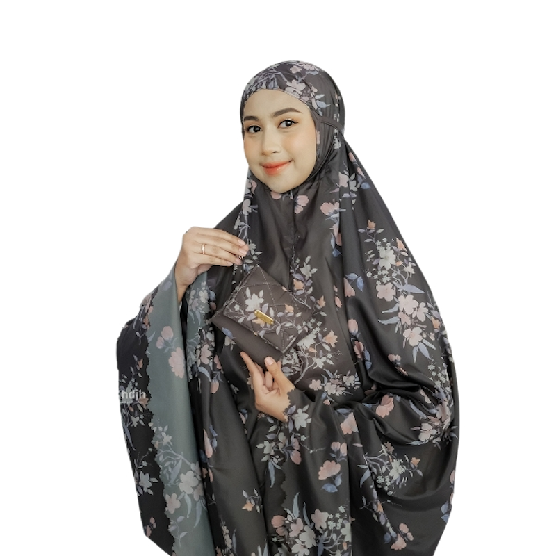 Khadijah Label Mukena Traveling Premium Jumbo Motif 2 in 1 Selena 1