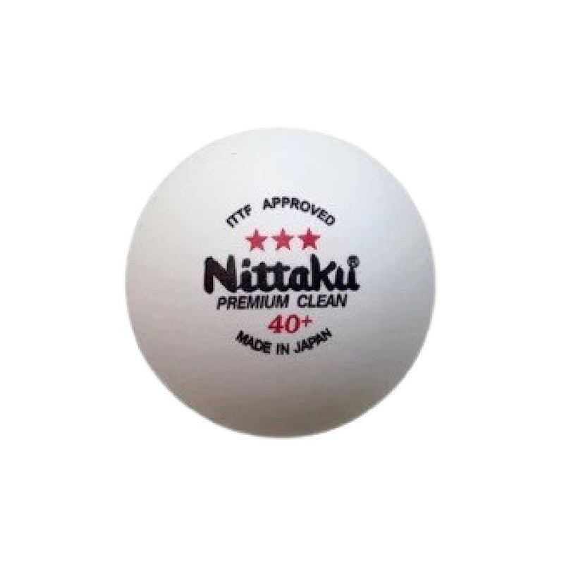 Nittaku 3-Star Premium Clean Table Tennis Ball 1