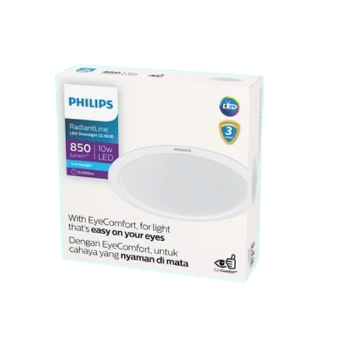 Philips ｜ Radiantline LED Downlight 10W Cool Daylight  ｜ DL190B D125 