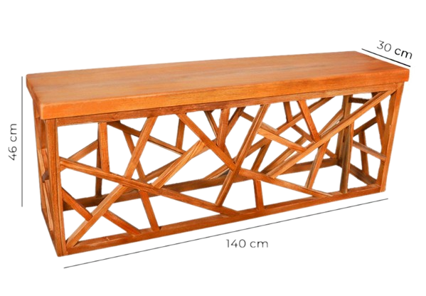 ADIKU.ID  Bench Marles - Bangku Kayu