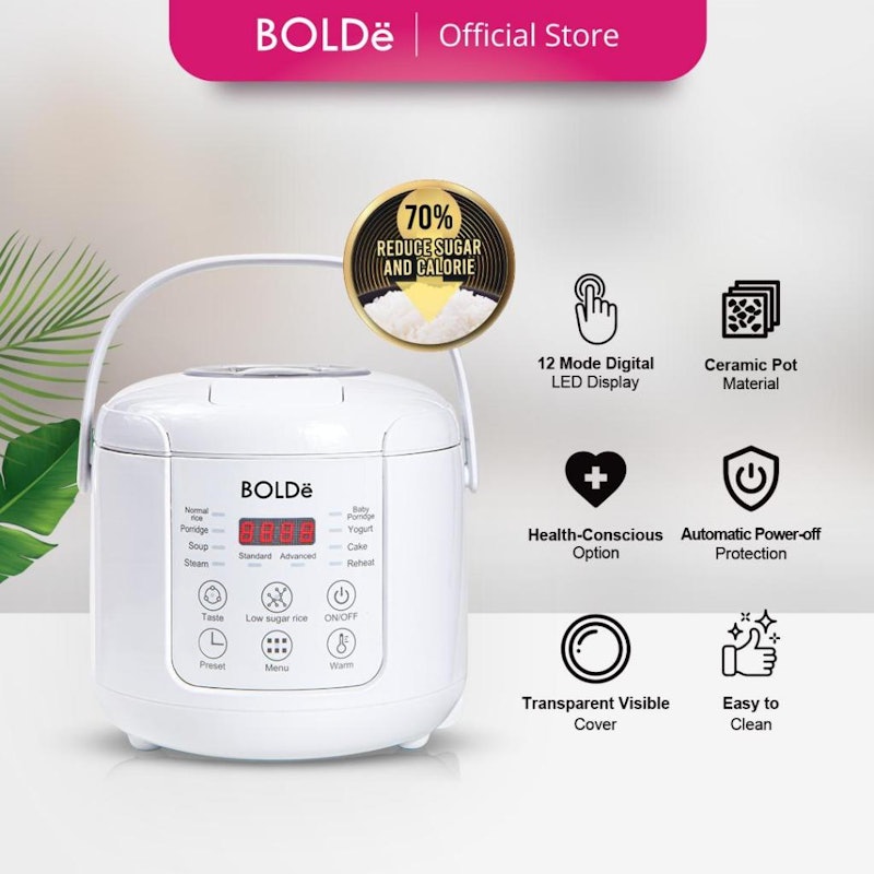 BOLDë Smart Less Sugar Digital Rice Cooker 3
