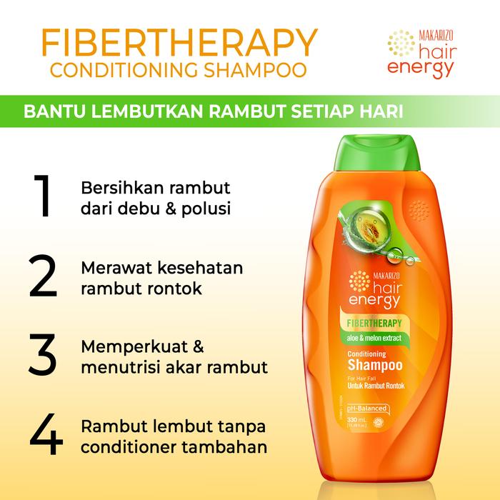 Akasha Wira International Makarizo Hair Energy Fibertherapy Conditioning Shampoo Aloe & Melon