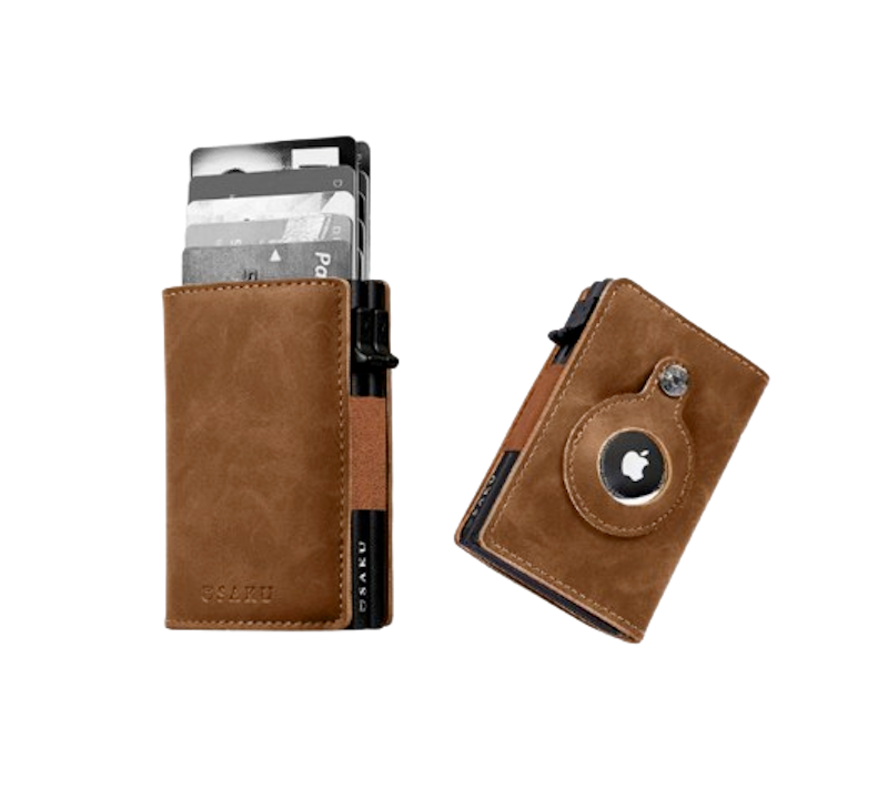 SAKU Dompet Kartu AirTag Kulit 1