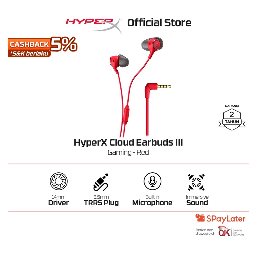 HP HyperX Cloud Earbuds III Gaming Wired